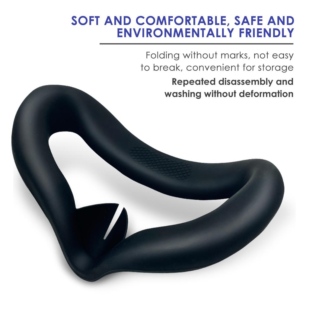 For Oculus Quest 2 Silicone Protective Cover Set 7 in 1 Anti-Leakage Nose Pad Mask Case Replacement Vr Silicone Case Accessories