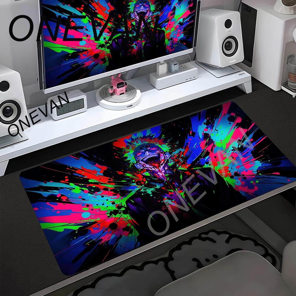 50x100cm Jujutsu Kaisen Satoru Gojo Mousepad HD Printing Computer Gamers Locking Edge Non-slip Mouse Pad XXL Keyboard PC Deskmat