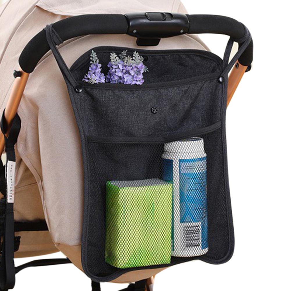 All for BB Baby Stroller Pram Pushchair Mesh Hanging Bag Diaper Bottle Storage Organizer