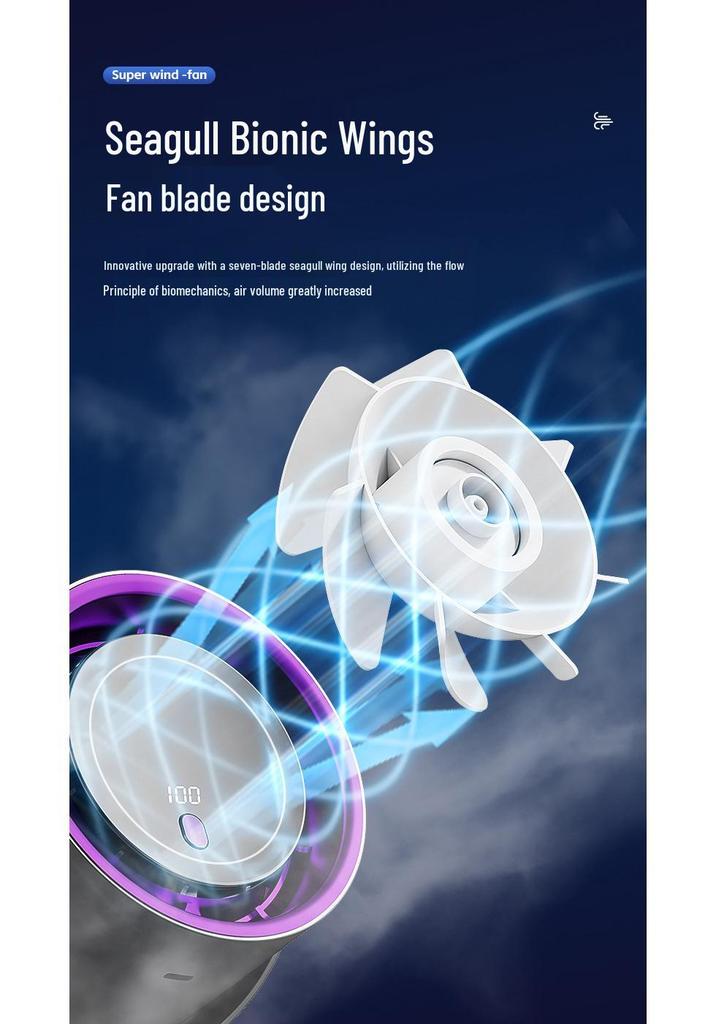 USB Mini Clip Fan: High Wind Power, 100 Speeds, Desktop-Friendly Gift