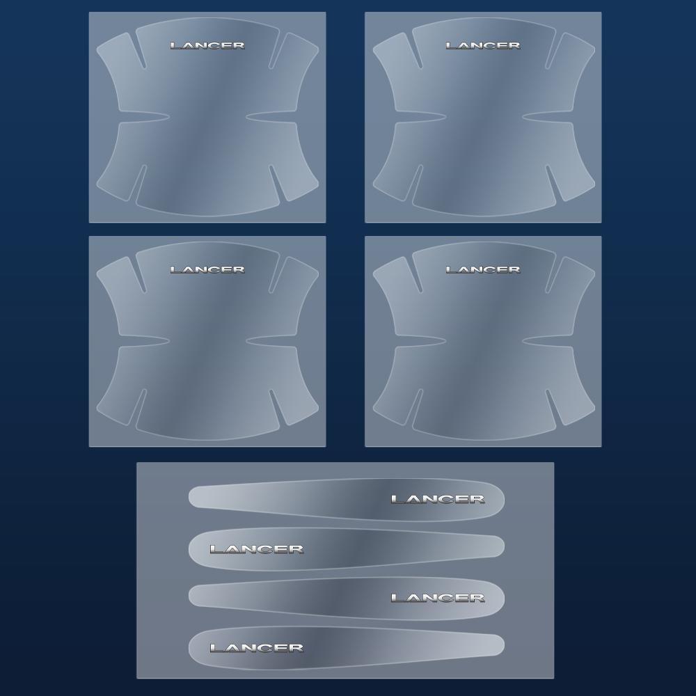 kycp1 8pcs Car Car Door Handle Anti-wear Transparent Protective Sticker Auto Accessories For Mitsubishi ASX Lancer EX Outlander L200