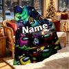 Custom Name Personalized Among Us Print Blanket, Home Decor, Bedroom, Sofa, Camping, Couch, Gifts for Birthday ChristmasEnthusiasts