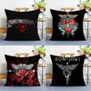 B-Bon J-Jovi Band Pillow Case Sofa Short Plush Double-sided HD Printing Room Home Office Gift Cushion Cover