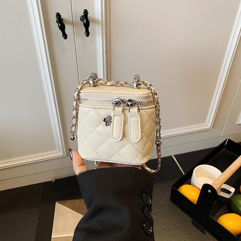 Женская сумка-ведро на цепочке, новая модная универсальная повседневная высококлассная сумка-мессенджер, коробка, маленькая квадратная сумка