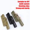 2PCS Tactical Vest Quick Release Buckle Slider Molle Strip Module Strip Buckle Quick Disassembly Tactical Fixture Kit Hunting