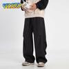 Мужские и женские повседневные брюки-карго с завязками на талии, мешковатые широкие брюки, брюки для мужчин, уличные спортивные штаны, спортивные штаны для бега