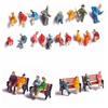 Sand Table Scene Railway Sitting Passengers Miniatures People Figures Seated Painted Model