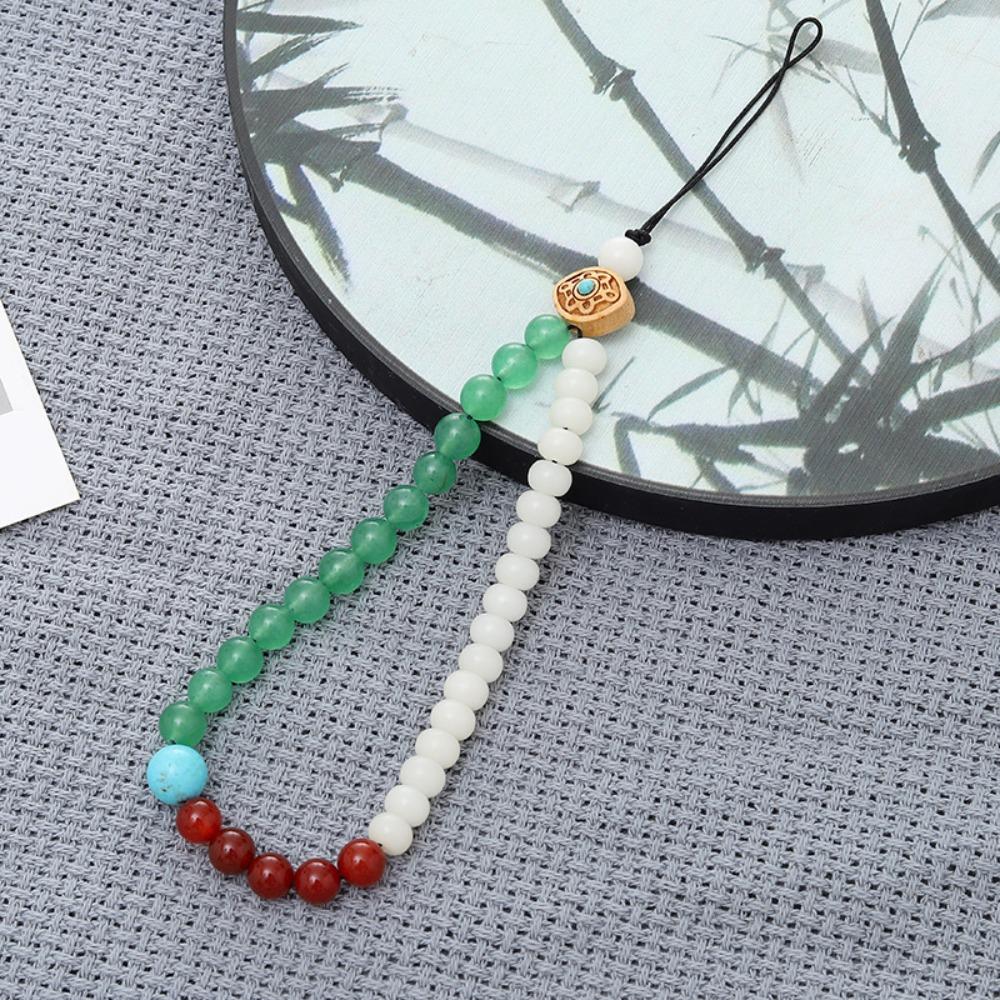 Бодхи бисерная телефонная цепочка в китайском стиле милый ремешок для телефона брелок для мобильного телефона шнурок для девочек и женщин