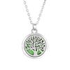 Tree of Life  Alloy Stainless Steel  Locket Pendant Aroma Diffuser Necklace