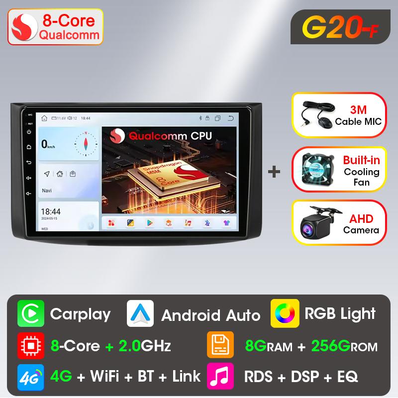 Srnubi 2 Din Android autoradio lecteur multimédia pour Chevrolet AVEO T250 2006 - 2012 4G GPS Navigation stéréo unité principale Carplay