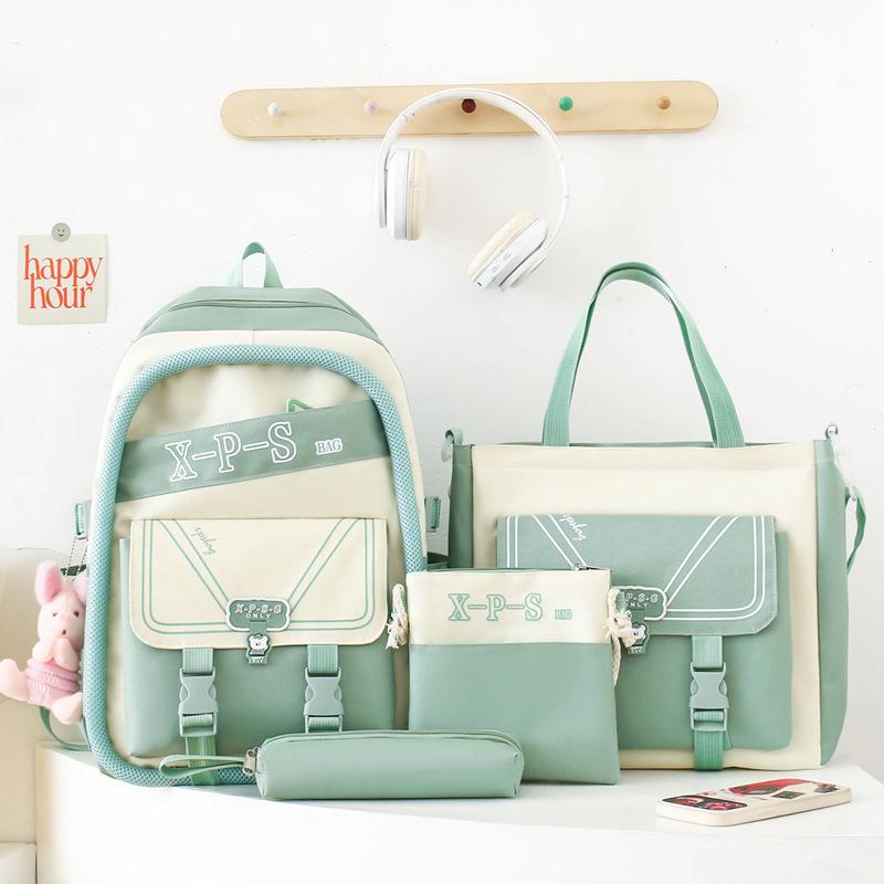 High-value Schoolbag, Junior High School Girl's New Korean Version of College Style, Primary School Student Backpack, Light and Cute, Middle Scho