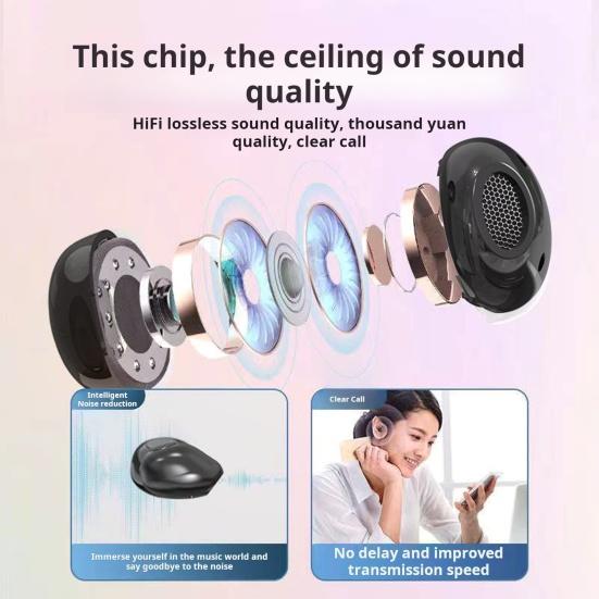 Мини-размер Беспроводное шумоподавление Эргономичный дизайн Наушник Шум Сверхлегкий Простое подключение Совместимый с Bluetooth Внутриканальный