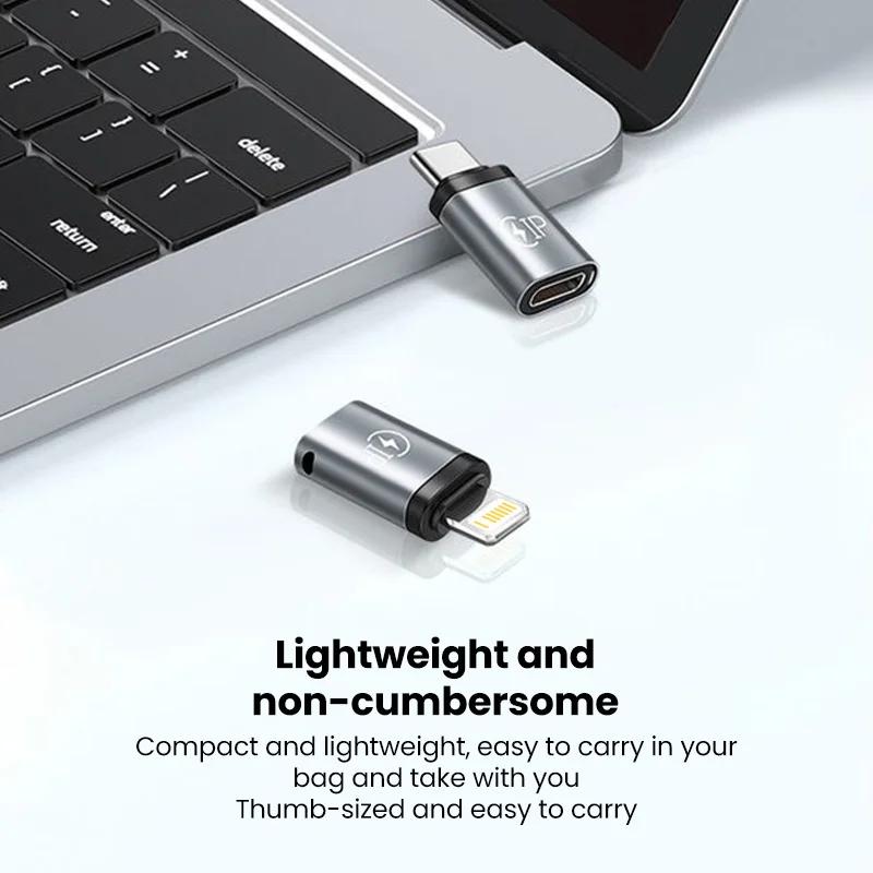 Адаптер 5В 2,1А iPhone (мама) к USB-C и Type-c к iPhone для передачи данных и зарядки телефона для iPhone 14/15 Pro Samsung Xiaomi