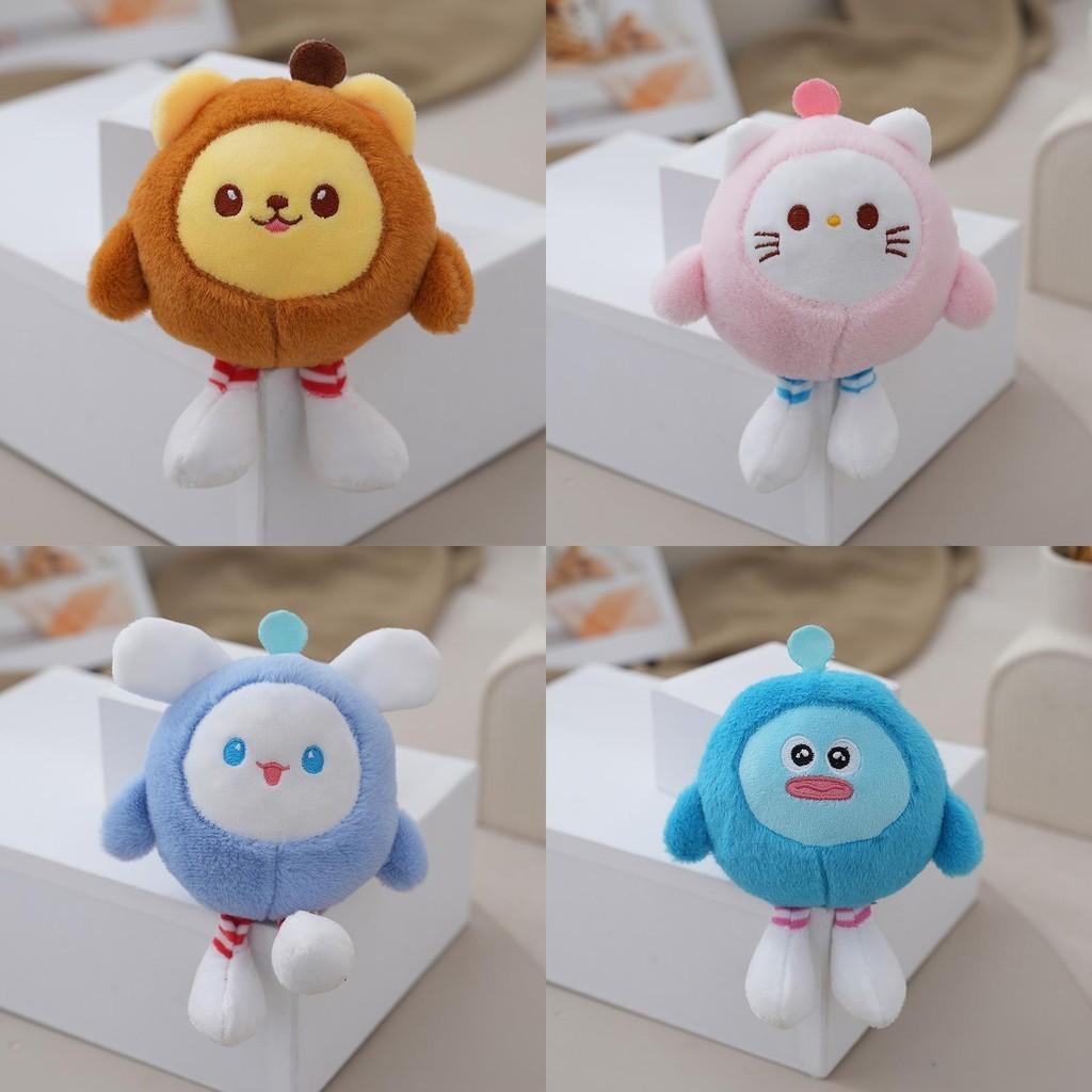 Очаровательный плюшевый брелок-кошка, милая мягкая игрушка для сумок и ключей