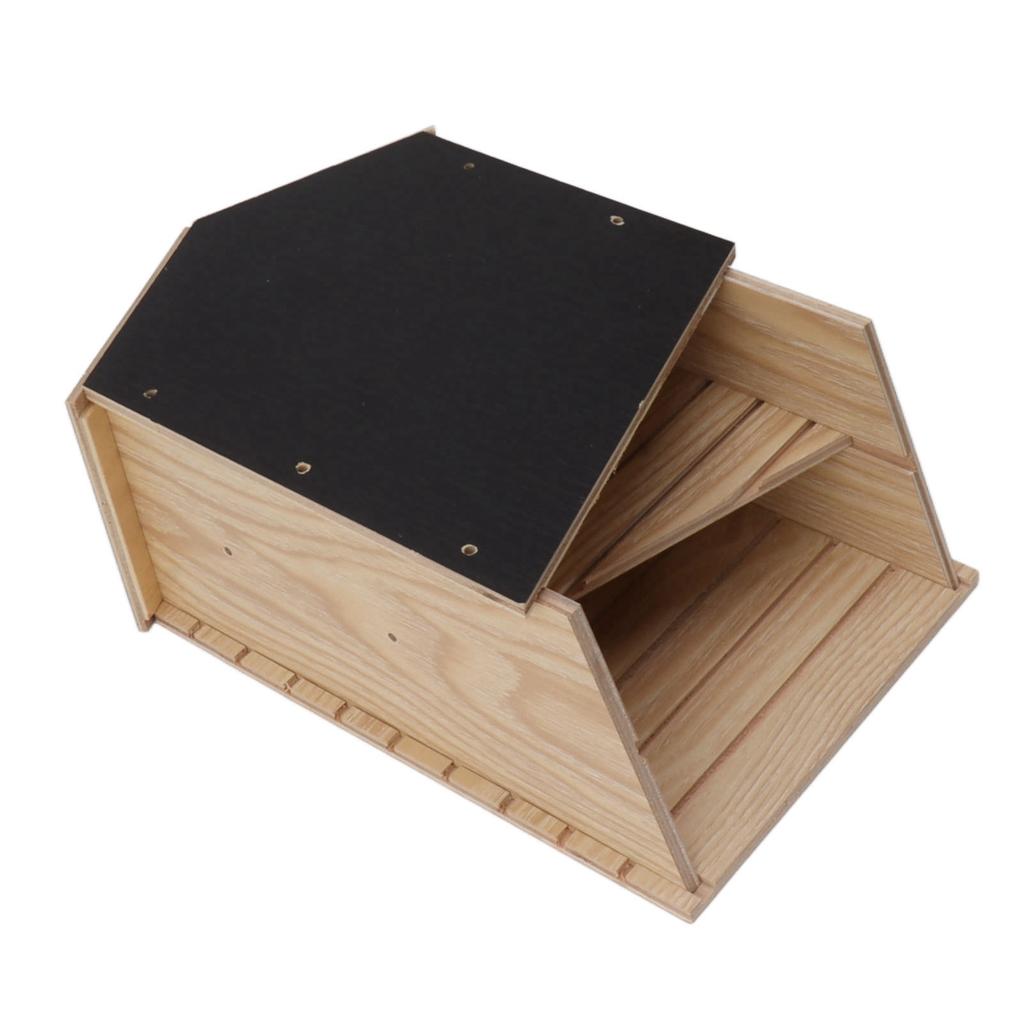 Комплект домика для летучих мышей, двухкамерный деревянный водонепроницаемый ветрозащитный домик для летучих мышей, укрытие для наружного сада и патио