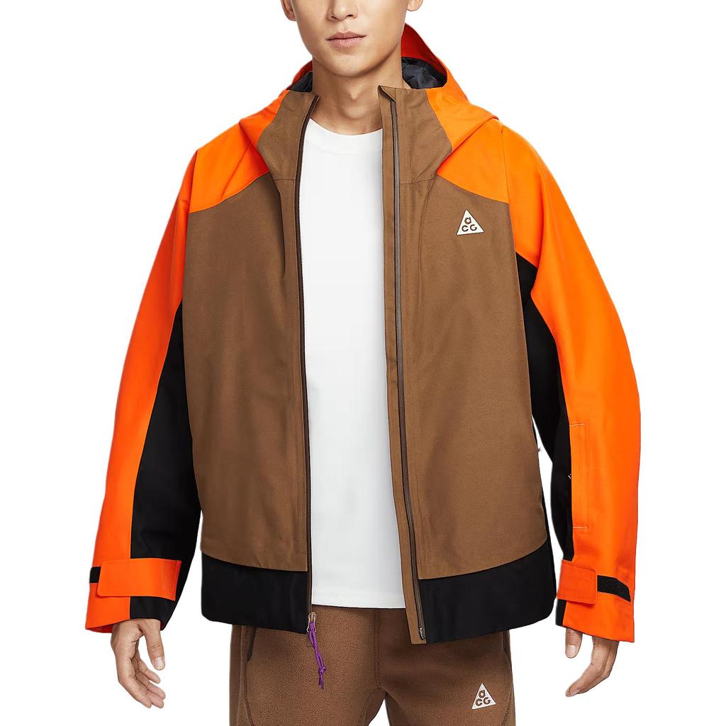 Nike ACG Storm-FIT ADV Mystery Lights 2L Snow Hooded Shell Oversized Waterproof Windbreaker Men Jackets HV1132-819