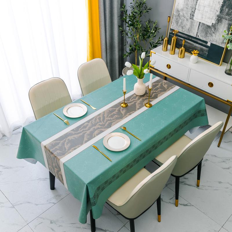 Скатерть и подставка под приборы из утолщенного ПВХ, термостойкая, водонепроницаемая, маслостойкая, не допускающая ожогов