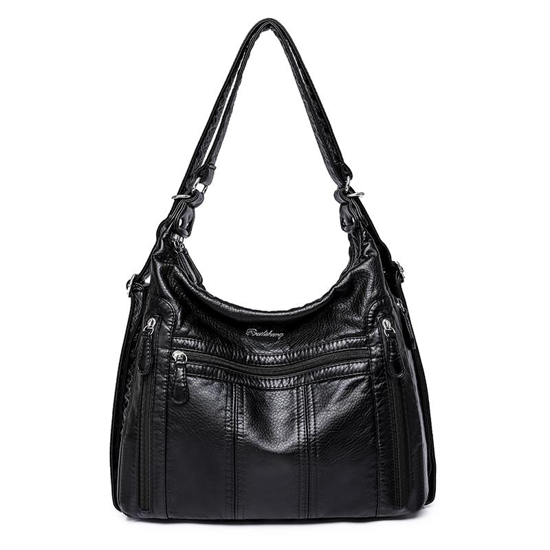 2023 Большая вместительная женская сумка, женская сумка через плечо из искусственной кожи, женская многофункциональная сумка через плечо, розовая сумка A Main Femme