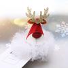 Головной убор из цинкового сплава в корейском стиле с бантом, рождественская шляпа, заколка для волос, рождественские заколки для волос, детские аксессуары для волос