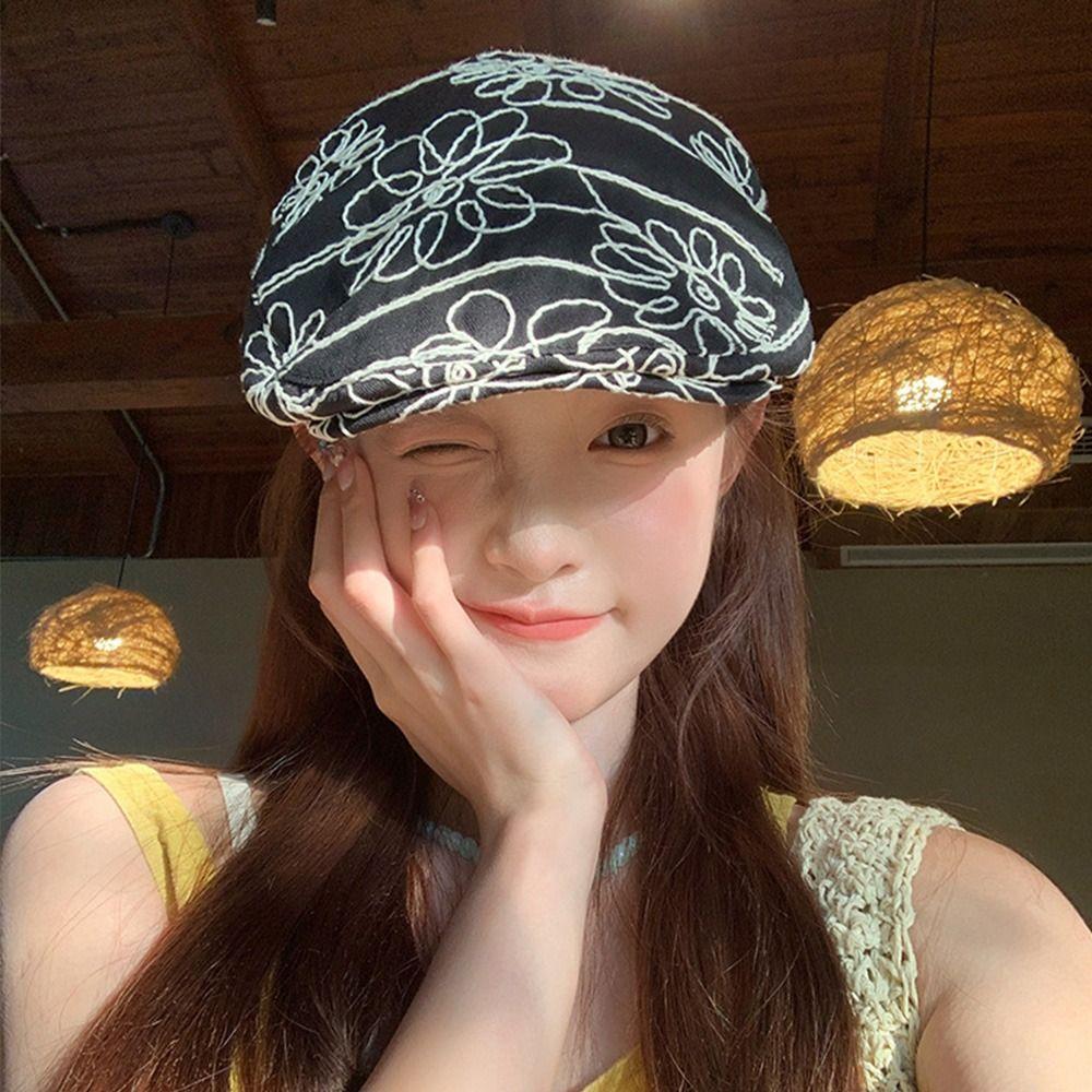 Винтажные шляпы художника Y2k, солнцезащитные ретро кепки газетчика, модные береты для дерзких девушек, женские