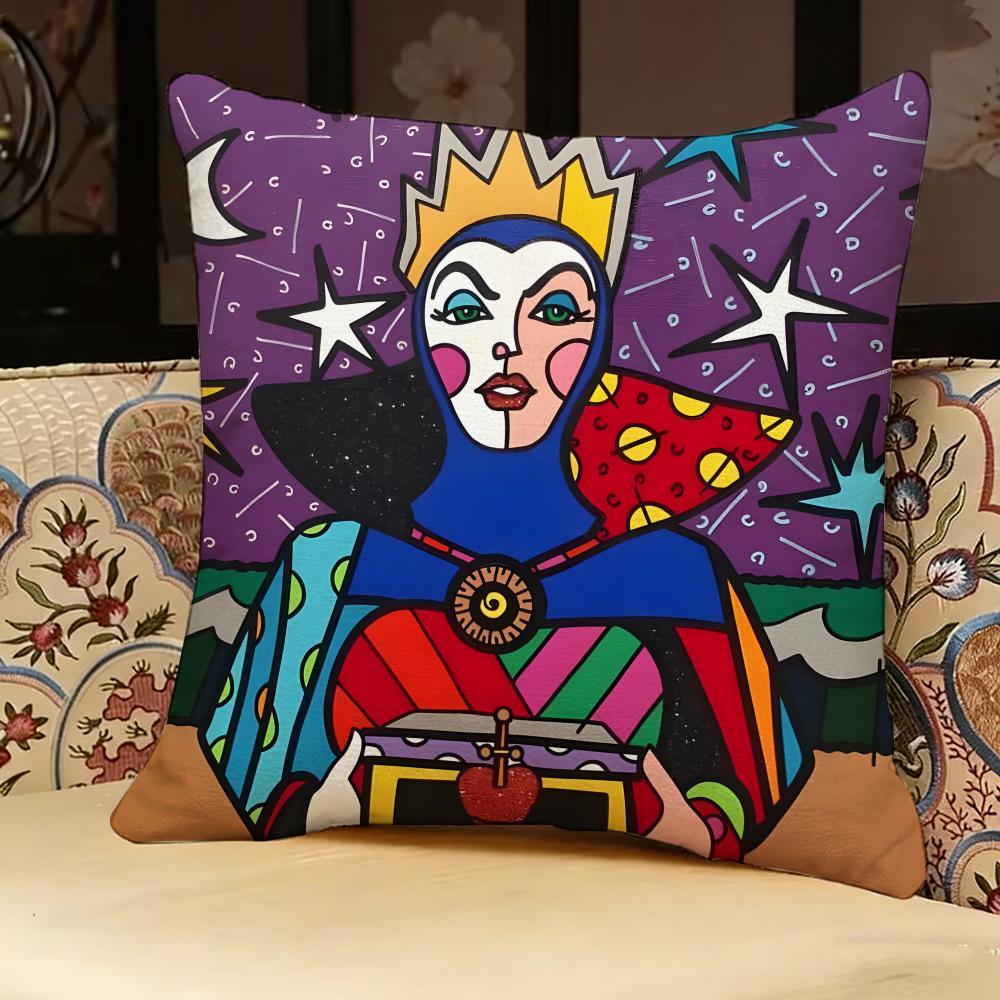 R-romero Britto Наволочка для подушки 'Певец', Двусторонняя печать, Подушка для дивана, Подушка для изголовья кровати