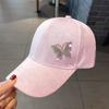 Diamond Butterfly Baseball Hat, Women's Spring/Summer Versatile Sunscreen and Sunshade Hat, Lace Pattern Duck Tongue Hat