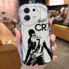 Чехол CR7 для Xiaomi Redmi Note 14 13 12 11 10 Pro Plus 5G 9 14C 13C 4G 12C 10C 10S A2 A1 Ударопрочный Мягкий Чехол из Жидкого Силикона