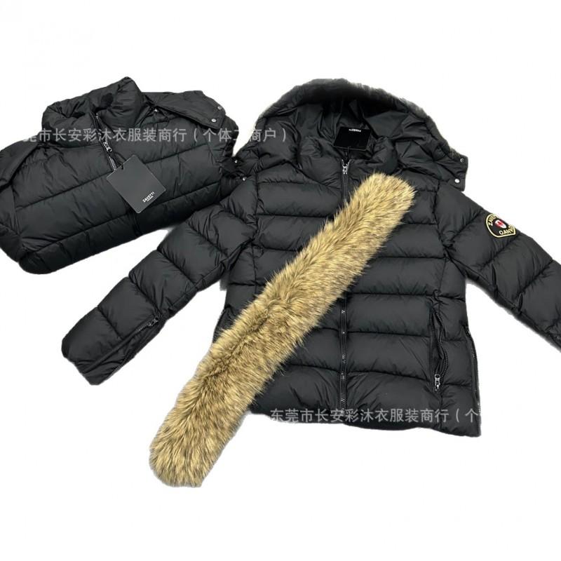 ZAVETTI Womens Hooded Puffer Coat Faux Fur Trim Winter Warmth Urban Fashion