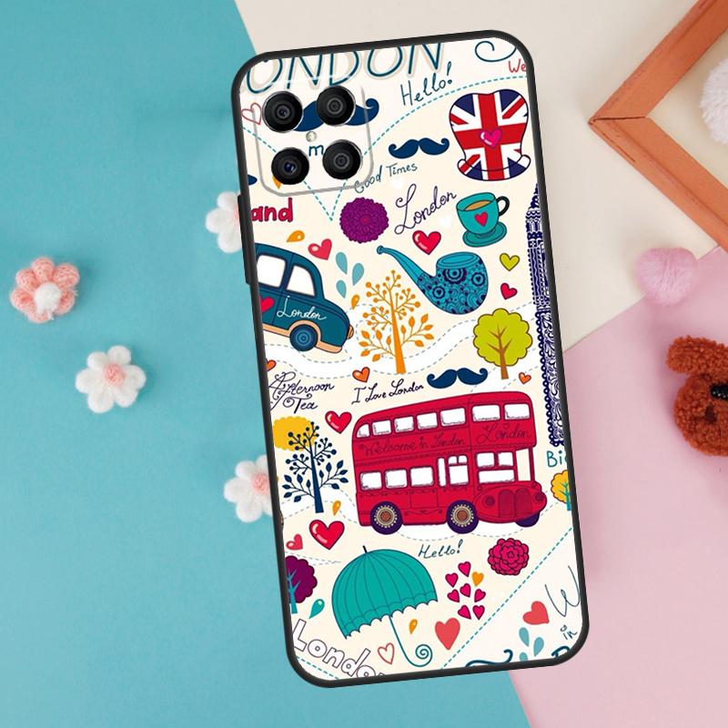 Лондонский Автобус Англия Биг Бен Чехол Для Honor 200 Pro 50 70 90 X9a X8a X8 X9 X8b X9c X9b Honor Magic 7 Pro 5 6 Lite Чехол