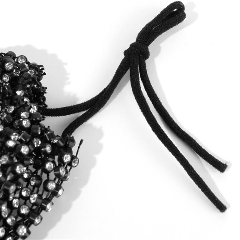 Многоразовая маска для лица со стразами и блестками, блестящие чехлы для лица