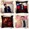 Латинская Поп-Музыка C-Chayanne 1 Наволочка Натуральный Лен Органическая Ткань Двусторонняя Печать Диван Домашний Декор Подарок Наволочка