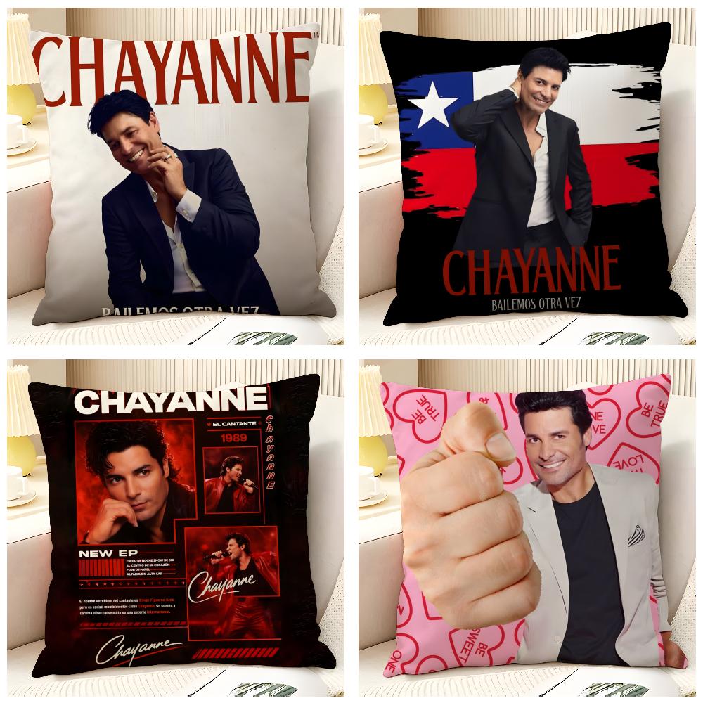 Латинская Поп-Музыка C-Chayanne 1 Наволочка Натуральный Лен Органическая Ткань Двусторонняя Печать Диван Домашний Декор Подарок Наволочка