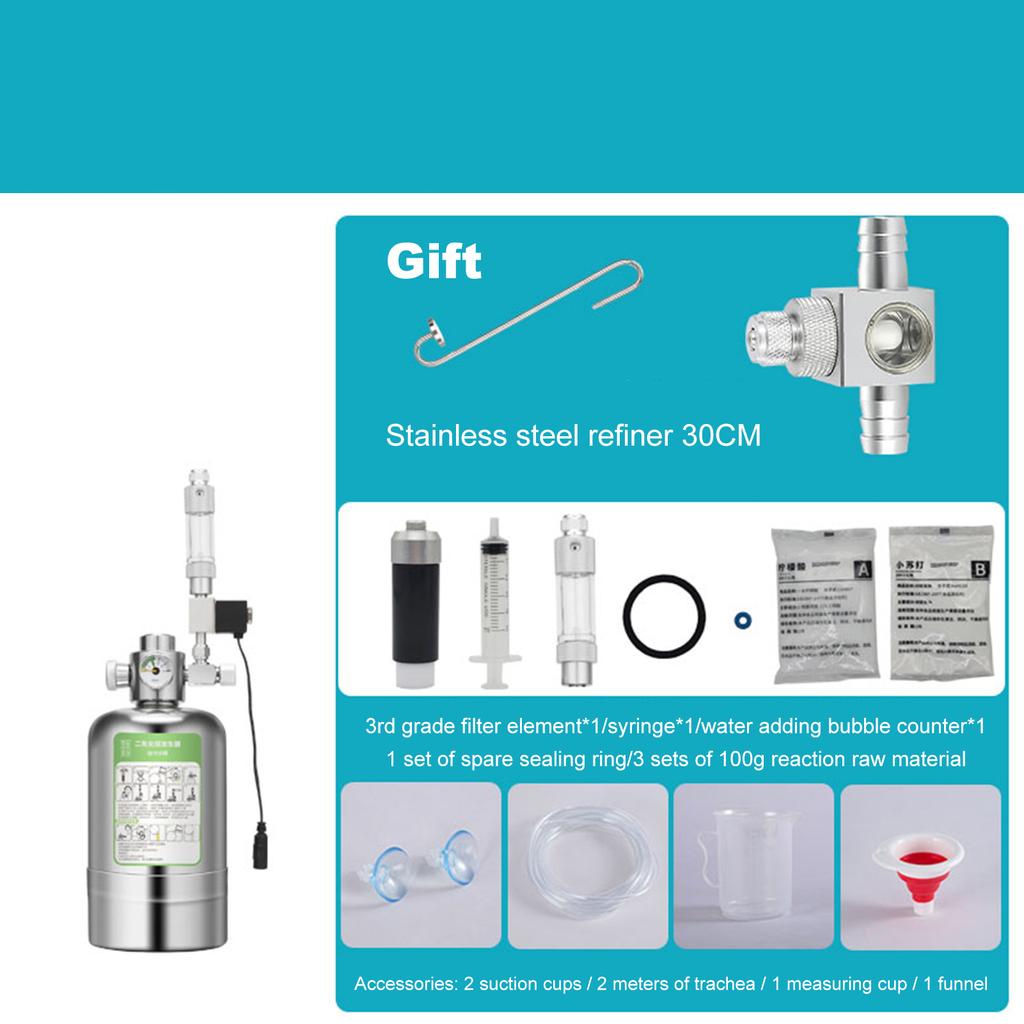 CO2 Kit for Aquarium Plants CO2 Generator Diffuser Kit 1/2/5L