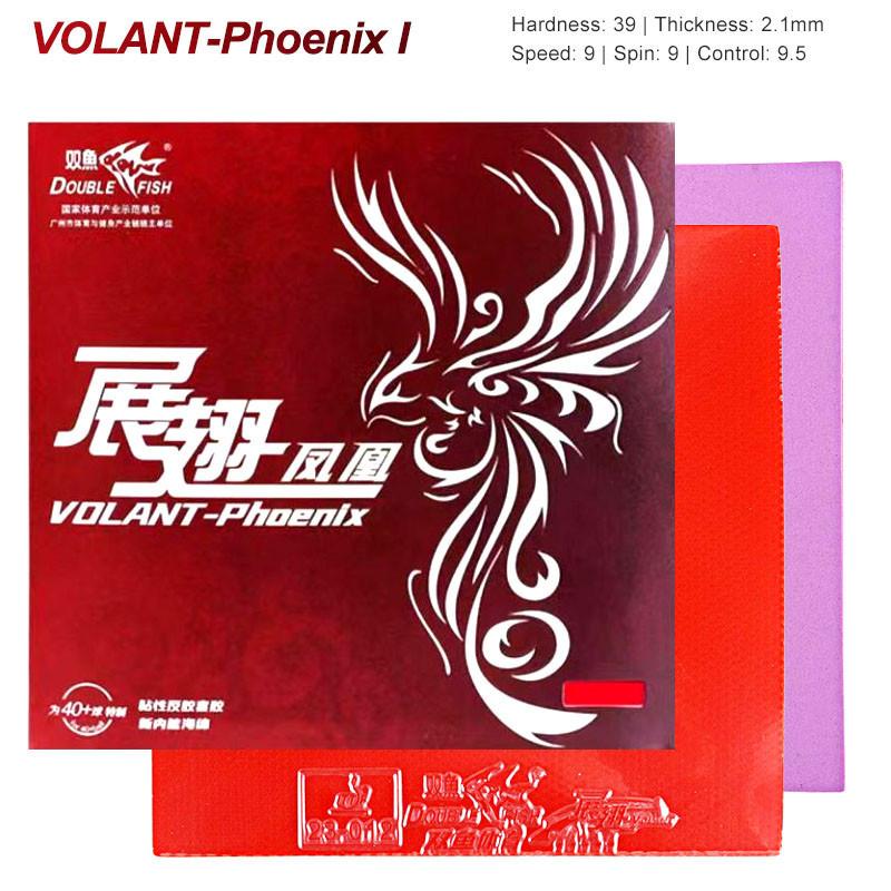 DOUBLE FISH VOLANT-Pheonix Накладка для настольного тенниса с петлей и быстрой атакой Накладка для пинг-понга с предустановленной губкой