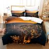Beautiful Coastline City Duvet Cover Set 3d Digital Printing Sea Landscape Bed Linen Queen Polyester Bedding Set Fashion Design