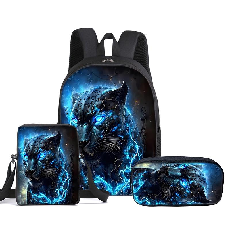Rose Plus Flower Printing Single Layer Knapsack for Boys and Girls Best Gifts 2D Flat Animated Schoolbags for Children