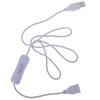 1Pcs 1M Usb Cable With Switch On/Off Cable Extension Toggle For Usb Lamp Usb Fan