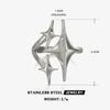 Stainless Steel Y2K Cross Star Shape Rings for Women Hip Hop Punk Adjustable Couple Rings Minimalist Party Zircon Gifts