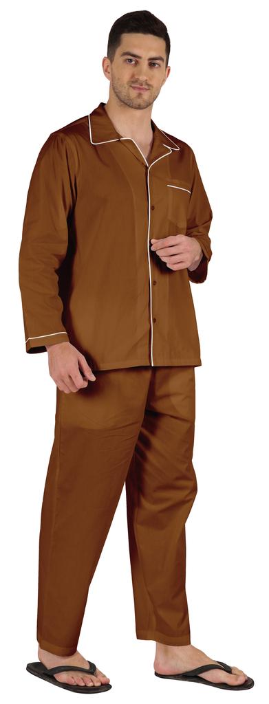 Inkmeso Мужские хлопковые пижамы, однотонная одежда для сна, одежда для дома, пижамный комплект с верхом и низом