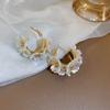 1Pair  Exquisite Flower Splicing Earrings Temperament Simple  Jewelry
