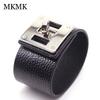 European And American Fashion Bracelet Joker Wide Leather Lady Bracelet Trend Personality Bracelet Jewelry