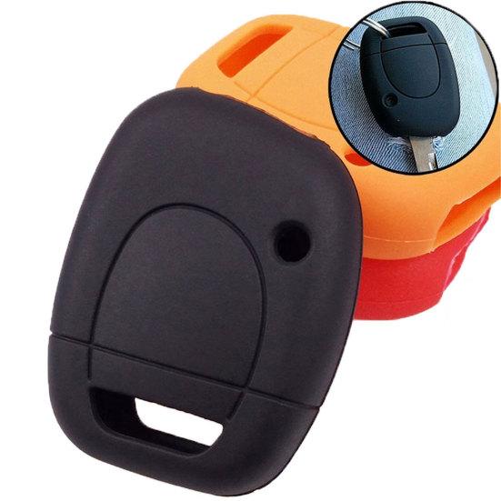 Силиконовый брелок для ключей с 1 кнопкой, автомобильный чехол с дистанционным управлением для Renault Twingo Clio