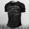 Мужские футболки, летняя винтажная футболка с 3d ужасами и черепом, уличная одежда в стиле хип-хоп и рок, удобная футболка с коротким рукавом и круглым вырезом, топы большого размера