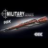 Военная серия Второй мировой войны 1206 Модель винтовки Kar98k Набор строительных блоков Игрушка Мальчик Детский Фестиваль Подарок