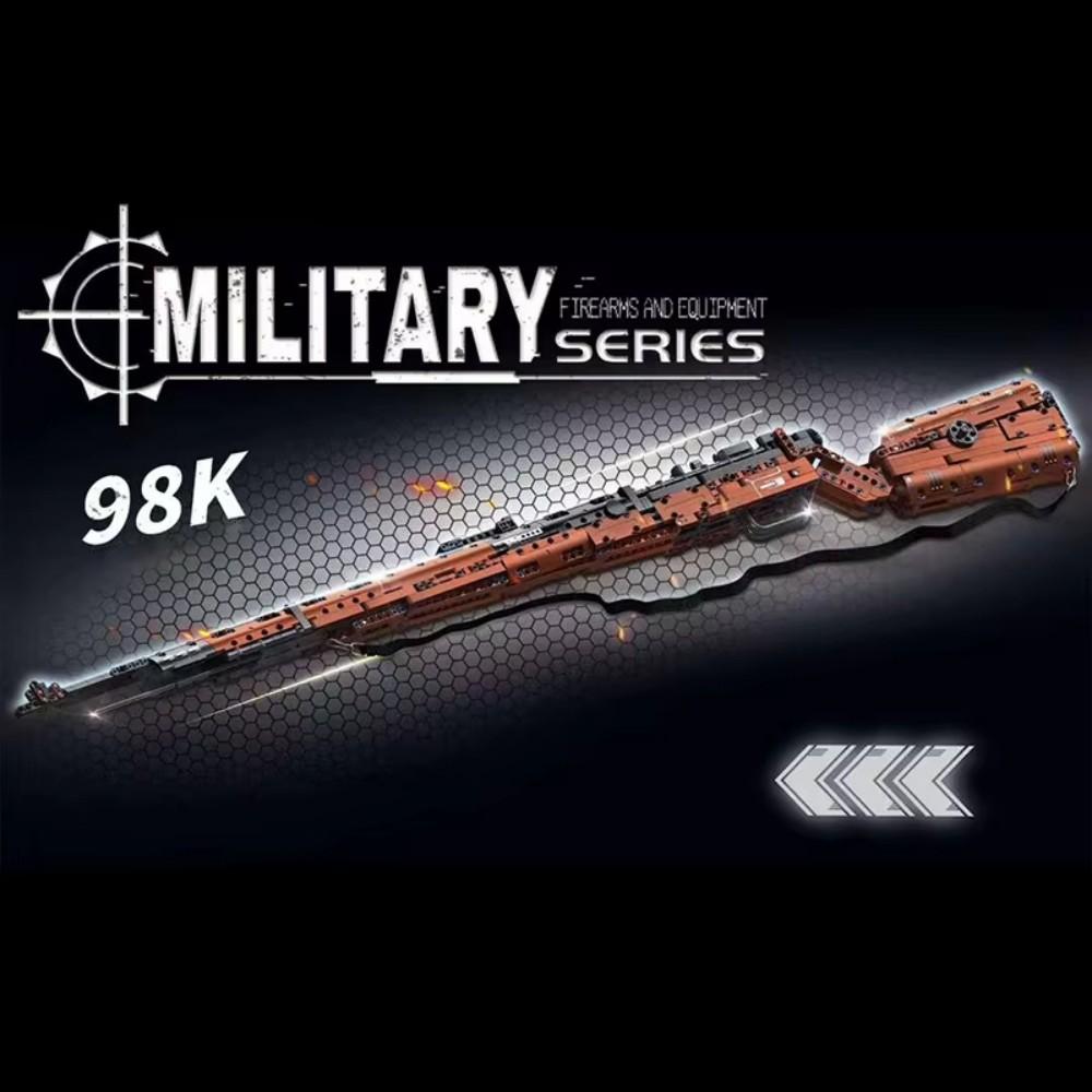 Военная серия Второй мировой войны 1206 Модель винтовки Kar98k Набор строительных блоков Игрушка Мальчик Детский Фестиваль Подарок