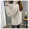 Женский шерстяной свитер Толстый Теплый Вязаный кардиган Свободного кроя Осень Зима Повседневная верхняя одежда