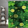 Улица. Занавеска для душа 'Клевер и золотая монета на День Святого Патрика', Декоративная занавеска для душа для ванной комнаты, Водонепроницаемая занавеска для душа с крючками