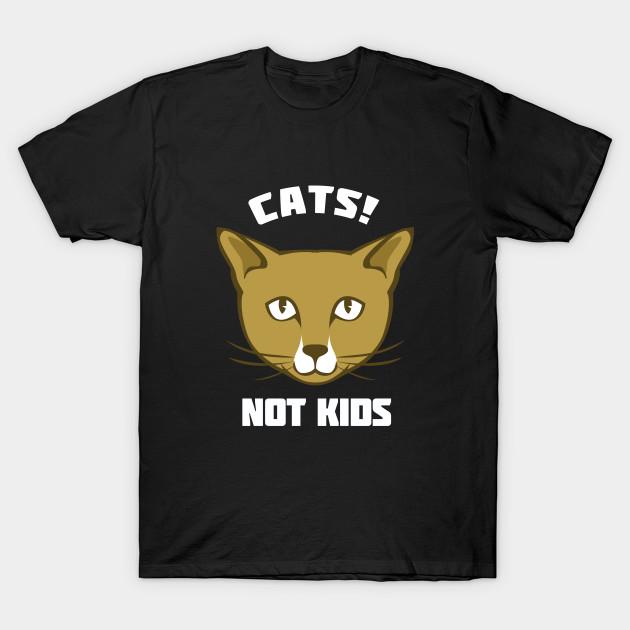 Men Black Print T-shirt Super Large TShirt Cats-not-kids No-Cut Transfer Paper Print Cotton Tshirt
