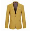 Мужской желтый пиджак в стиле business casual