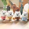Soft And Lovable Plush Dog Pendant Charming Samoyed Keychain Doll For Kids